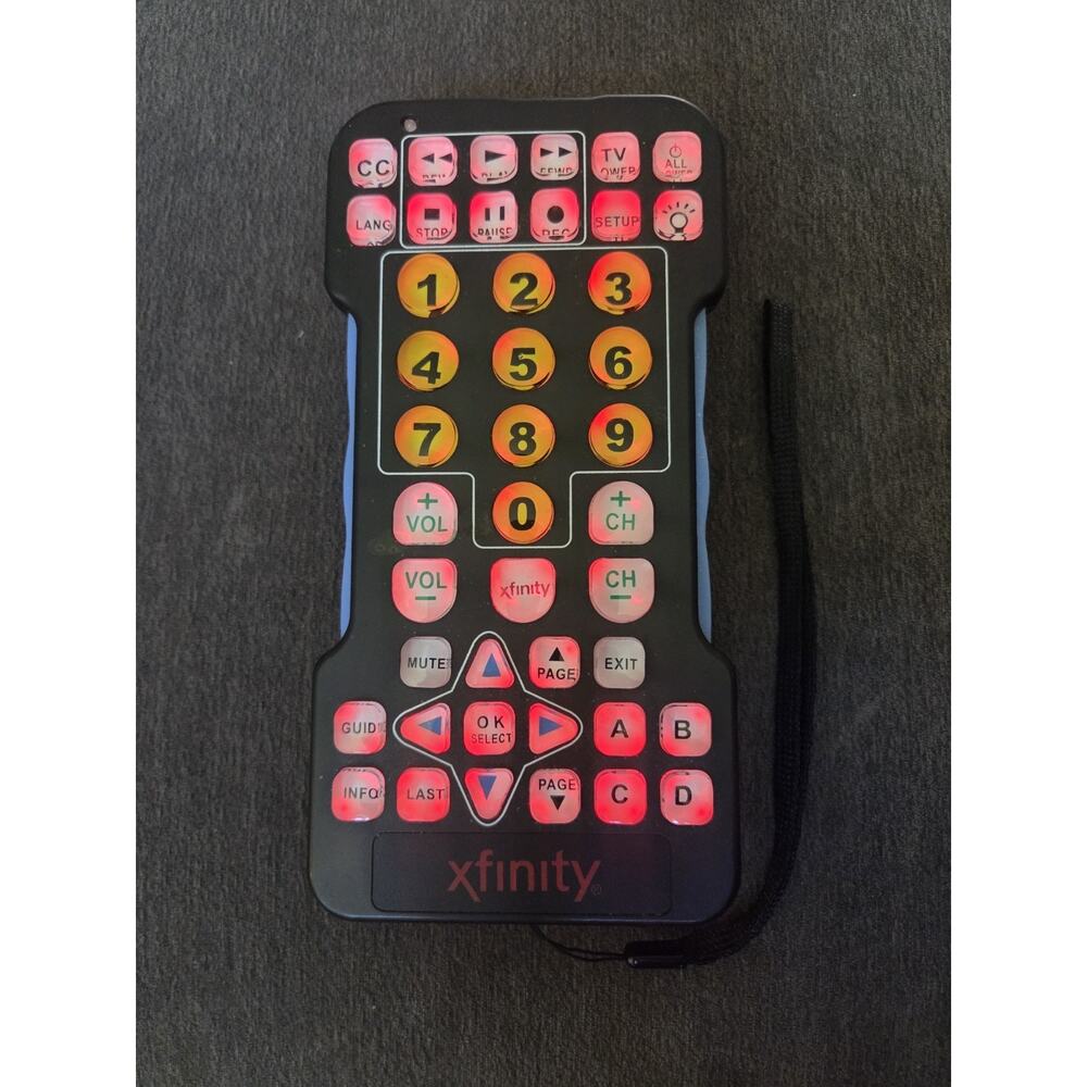 Xfinity Comcast Backlit Large Button Big EZ Oversized Universal Remote Control - Picture 2 of 4